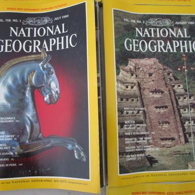 #79 National Geographics 1980 (11) issues