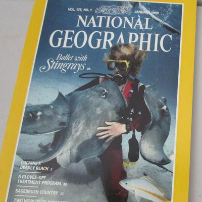 #80 National Geographics 1989 (10) issues