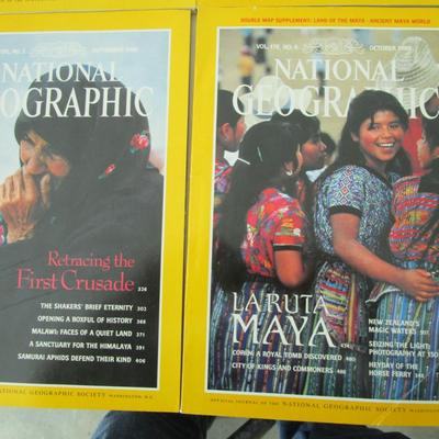#80 National Geographics 1989 (10) issues