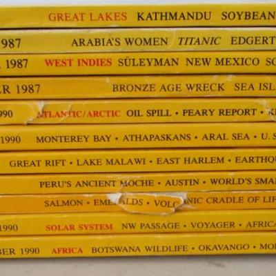 #81 National Geographics 1987 (4) and 1990 (7)
