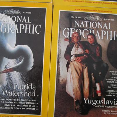 #81 National Geographics 1987 (4) and 1990 (7)