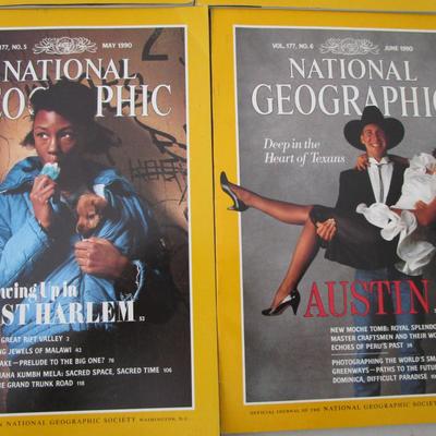 #81 National Geographics 1987 (4) and 1990 (7)