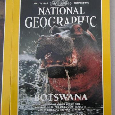 #81 National Geographics 1987 (4) and 1990 (7)