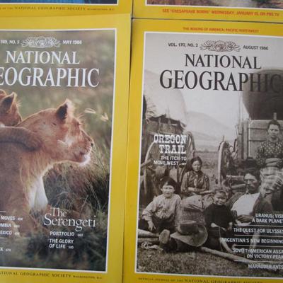 #82 National Geographics 1985 (5) and 1986 (8)