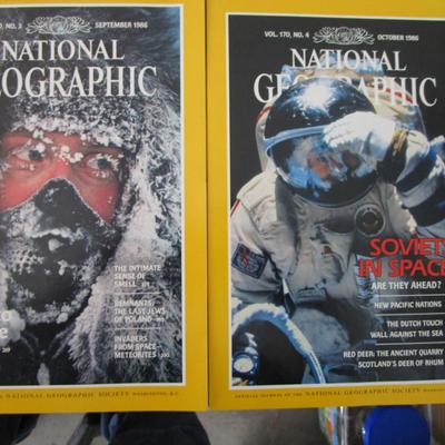 #82 National Geographics 1985 (5) and 1986 (8)