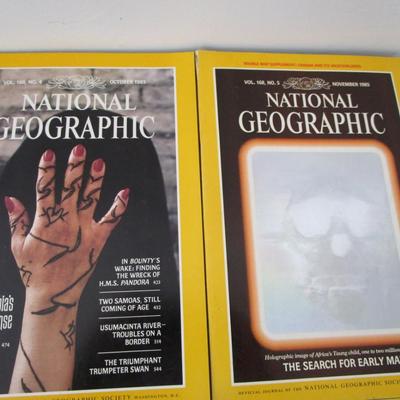 #82 National Geographics 1985 (5) and 1986 (8)