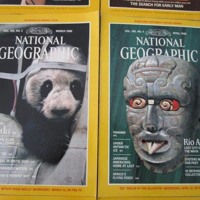 #82 National Geographics 1985 (5) and 1986 (8)