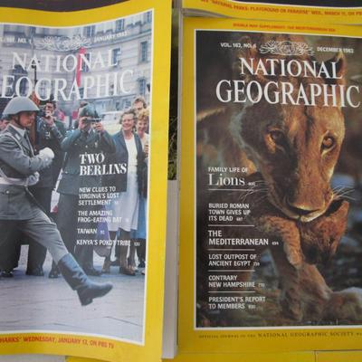 #83 National Geographics 1981 (5 plus 1 special edition), 1982 (2), 1983 (1), 1984 (2)