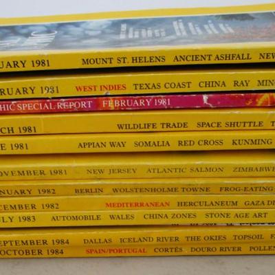 #83 National Geographics 1981 (5 plus 1 special edition), 1982 (2), 1983 (1), 1984 (2)