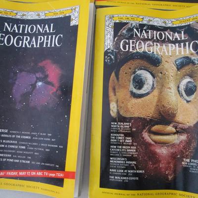 #84 National Geographics 1971 (1); 1974 (7)