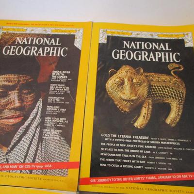 #84 National Geographics 1971 (1); 1974 (7)