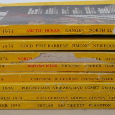#84 National Geographics 1971 (1); 1974 (7)