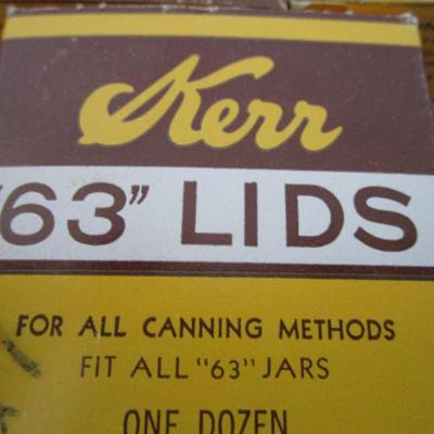 #92 New Kerr canning lids # 63 size