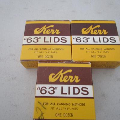 #92 New Kerr canning lids # 63 size