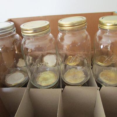 #93 Vintage Kerr 1 qt. canning jars regular mouth
