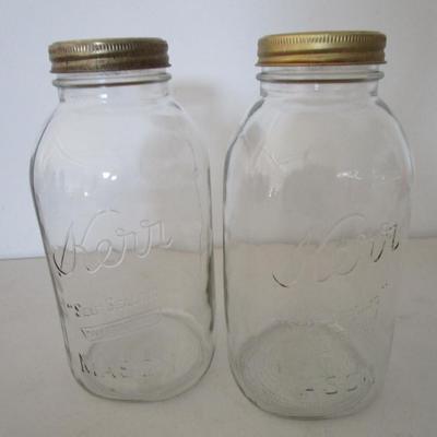 #94 Vintage Kerr 1/2 gallon canning jars regular mouth 