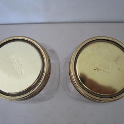 #95 Vintage Kerr 1/2 gallon canning jars wide mouth 