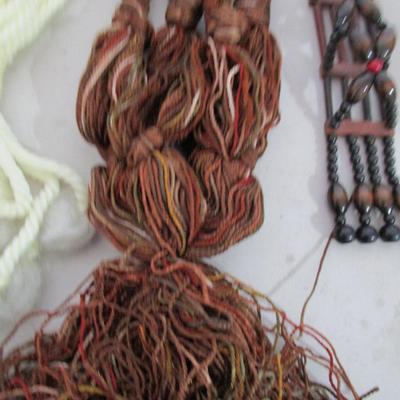 #99 Macramae hangers and wall hanging