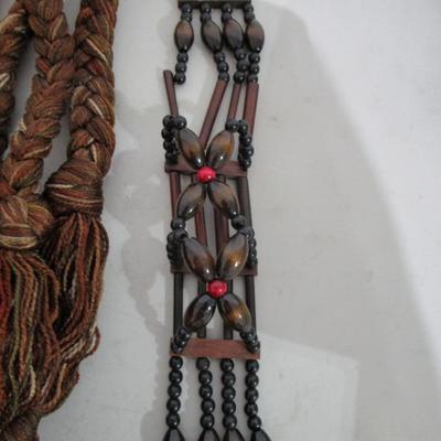 #99 Macramae hangers and wall hanging