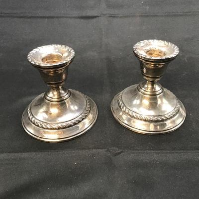 STERLING CANDLESTICKS