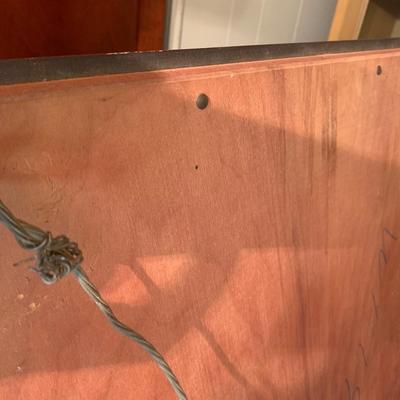 Large wooden framed mirror