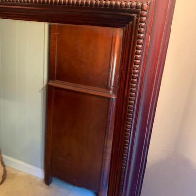 Large wooden framed mirror