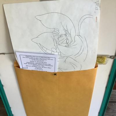 Production Cel & pencil drawings COA
