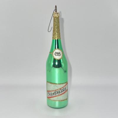 1257 Christopher Radko 1995 Champagne Glass Bottle Ornament