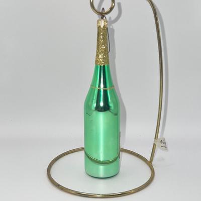 1257 Christopher Radko 1995 Champagne Glass Bottle Ornament