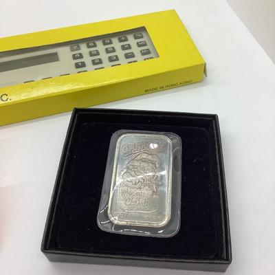 Garfield ingot .999 silver ounce, Donald Duck calculator