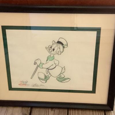 Scrooge from Disney framed & matted