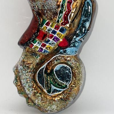1267 Christopher Radko Neptuneâ€™s Charge Mythical 8â€ Glass Ornament