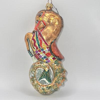 1268 Christopher Radko Neptuneâ€™s Mythical Glass 8â€ Ornament