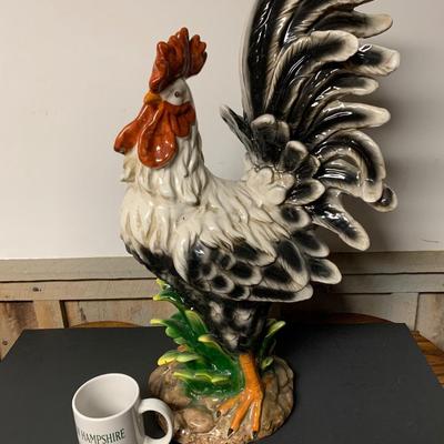 LARGE PORCELAIN COCKEREL