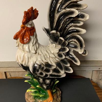 LARGE PORCELAIN COCKEREL