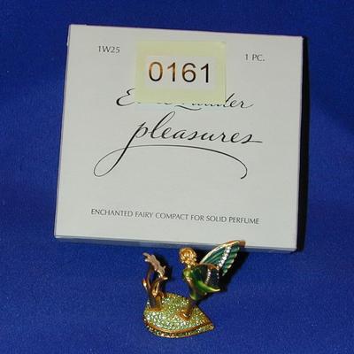 Vintage 2002 Estee Lauder Pleasures Enchanted Fairy Solid Perfume Compact Lot 161