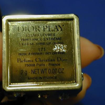 Dior Play Lip Gloss In Box - Shiny Surfaces Need Polishing Lot 163
