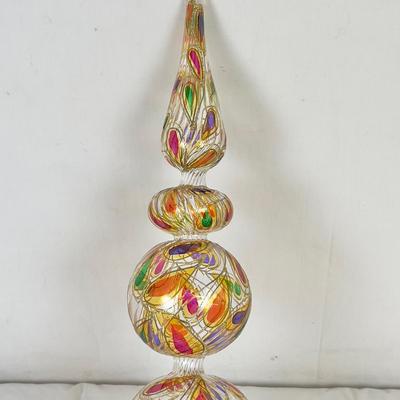 1275 Christopher Radko 1997 Emporerâ€™s Pet Handblown Milano Glass Tree Topper