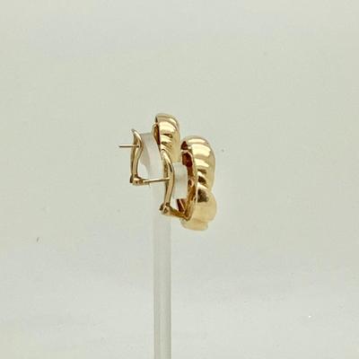 #8279 14K Yellow Gold Knot Earrings