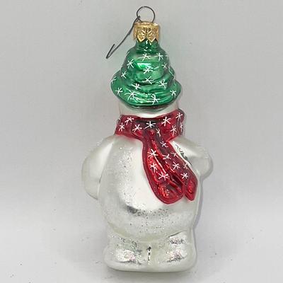 1278 Christopher Radko 1996 Frosty Weather Glass Ornament