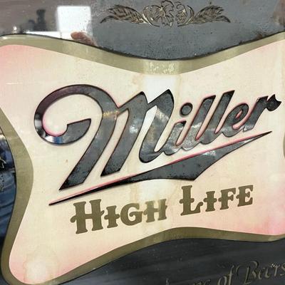 Miller High Life mirror Sign