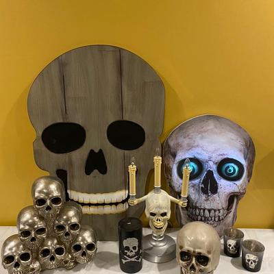 LOT 49C: Skull Fest Halloween Decorations