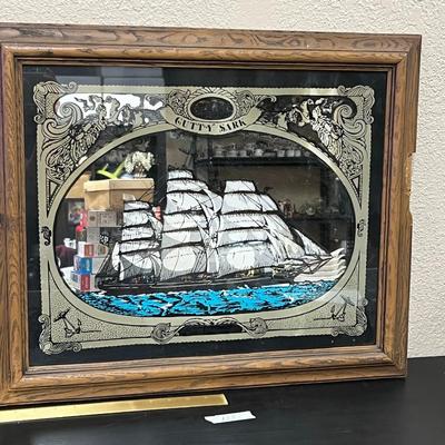 Vintage Gutty Sark mirror Sign