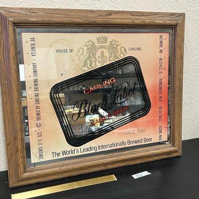 Vintage Carling  Black Label Mirror Sign