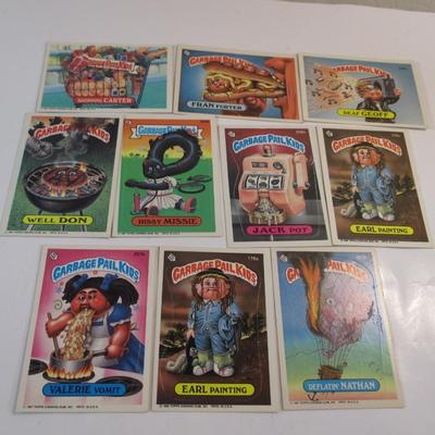 Vintage Lot of 10 Garbage Pail Kids  All in Good condition