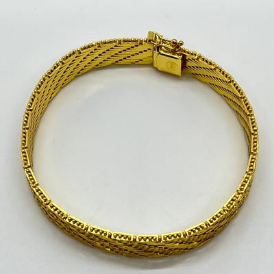 LOT 7: Gold Vermeil over Sterling Silver 7-1/2