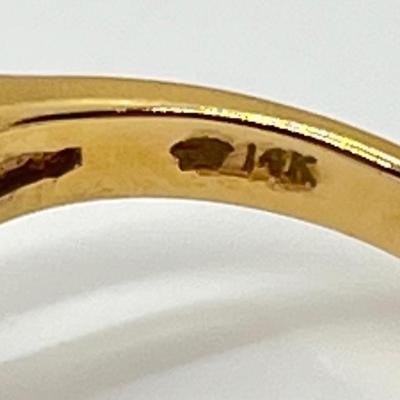 LOT 8: 14K Gold Amethyst Size 6 Ring - 6.02 gtw