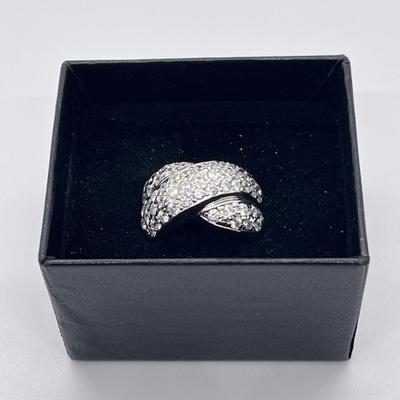 LOT 54: Victoria Weick Sterling Silver and CZ Size 8 Ring