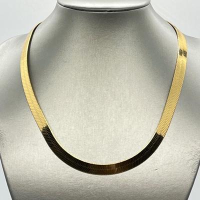 LOT 83: Four Gold Vermeil Sterling Silver Necklaces - 20