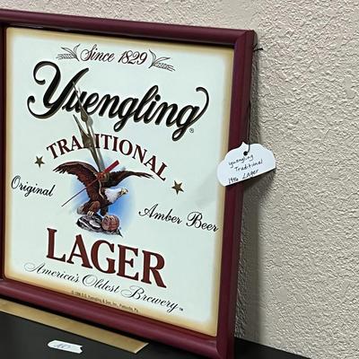 Vintage Yuengling Traditional  Larger Clock Sign